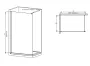 Душова перегородка Mixxus Premium FLAT SP01-100x200-TR Chrome Walk-In прозоре скло 8мм (MI6851) — Photo 5