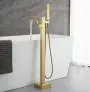 Змішувач для ванни REA CARAT BRUSHED GOLD золотий підлоговий матовий — Photo 14