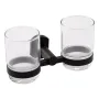 Склянка з тримачем Qtap Liberty настінна підвійна QTLIBBLM1155 Black — Photo 4