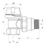 Кран термостатичний кутовий 3/4" Koer KR.921-GI (KR2683) — Photo 5