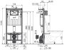 Інсталяція AlcaPlast 4в1 AM101/1120 з хромованою круглою кнопкою M671 + підвісний унітаз ROUND SMART — Photo 9