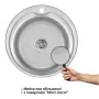Кухонна мийка Lidz 510-D 0,8 мм Micro Decor (LIDZ510DEC) — Photo 9