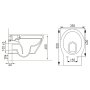 Комплект: IBERIA Rimless підвісний унітаз, сидіння Slim slow-closing+Rapid SL 4в1 комплект для підвісного унітазу, з прокладкою — Photo 4