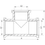 Трійник редукційний 3/4"х1/2"х3 / 4 "ВВВ Koer KF.T080608F (KF0063) — Photo 3