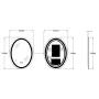 Дзеркало ZERIX FUSION MV01-60x80-REVERSE з LED Touch, Anti-fog, димером, рег. яскравості (ZX6068) — Photo 10