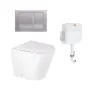 Комплект: Qtap Swan унітаз підлоговий Rimless QT16223178W + Nest комплект інсталяції 2в1 (квадратна клавиша Satin) QT0122490S4Q1 + QT0111M06029SAT — Photo 4