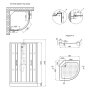 Душовий бокс Lidz Majatek SB90x90.BLA.LOW.TR, скло прозрачне 5 мм — Photo 11