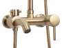 Душовий гарнітур REA LUIS BRUSHED GOLD матове золото з виливом — Photo 13