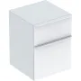 Тумба SMYLE SQUARE 45×60×47 см з 2 ящиками біла глянцева та матова — Photo 2