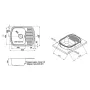 Кухонне миття Qtap 6349 0,8 мм Micro Decor (QT6349MICDEC08) — Photo 8