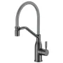 Змішувач для кухні MIXXUS PREMIUM GRAVITY 017 NUT GRAPHITE REFL.GRAY (Колір графіт+силік. вилив сірий) (MI8409) — Photo 2