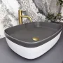 Умивальник (раковина) VBI FORENZA GREY WHITE MATT накладний — Photo 6