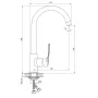Змішувач для кухні Haiba Troya 017 Nut (HB9662) — Photo 9