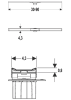 Дренажний канал Geberit CleanLine20: L=30-90см чорний — Photo 3