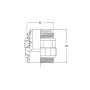 Ніпель поворотний Koer KF.N210 - 1'' MM (KR4977) — Photo 3