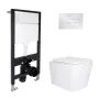 Готове рішення Qtap для ванної кімнати: підвісний унітаз Tern Ultra Quiet 525x345x360 + комплект інсталяції Standard (лінійна клавіша Chrome) — Photo 7