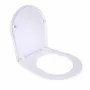 Сидіння для унітаза (Grand) 425х363х30 мм, White, з мікроліфтом Slim Duroplast, Quick Relase Qtap — Photo 7