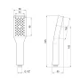 Лійка для ручного душу Qtap Rucni 100х56 мм прямокутна QTRUCA058N1ZCC Chrome — Photo 4