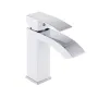 Змішувач для раковини Qtap Swan Cascada QTSWA270CRW45568 Chrome/White — Photo 2