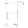SISTEMA L система душова (термостат для душу, верхній душ 260*188 мм ABS, ручний душ 86 мм 1 режим, шланг 150 см), de la noche — Photo 3