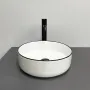 Умивальник (раковина) VBI PRATO WHITE BLACK EDGE накладний — Photo 7