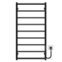 Рушникосушарка електрична Ladder П9 500х1000 Deffi нержавіюча сталь (Чорний, JD03, Праве підключення) — Photo 3