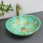 Умивальник (раковина) VBI PARMA MARBLE GREEN MATT накладний — Photo 6