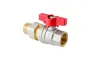 Кран з американкою Koer Extreme KE.227-25 - 1" ручка "метелик" червона (KR5767) — Photo 4