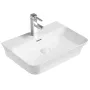 Умивальник накладний керамічний Mixxus Premium Bevel-0202 з переливом 560x415x125mm (MP6481) — Photo 3