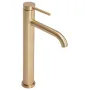 Змішувач для раковини (умивальника) REA CLIF BRUSHED GOLD золотий матовий високий — Photo 4