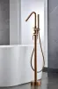 IMEX CORCEGA BRUSHED ROSE GOLD Підлоговий змішувач для ванни, PVD матове рожеве золото — Photo 6