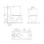 Чаша унітазу-компакту Mixxus Premium Style-0401-T3 Bowl 620х365х805 Tornado 3.0 без сидіння (MI8355) — Photo 8