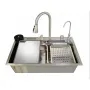 Мийка багатофункціональна Mixxus MH7546-SET-08 Decor SS Color з вбудованим змішувачем з нерж. сталі (MI8457) — Photo 3