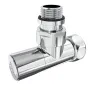 Кран кутовий Laris Звичайний 1/2" - 3/4" + ексцентрики 2шт. (LX-4701) — Photo 6