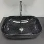 Умивальник (раковина) VBI RAVENNA SPACE BLACK GLOSSY накладний — Photo 9