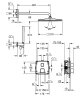 GROHTHERM CUBE набір прихованого монтажу з верхнім душем 310, колір хром — Photo 4