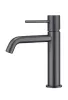 IMEX MONZA BLACK GUN METAL Змішувач для умивальника зі стіни, PVD графіт — Photo 4