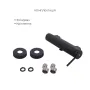 Комплект для душа Qtap Robin Black: Змішувачі QTROB4060102B+QTROB1060M102B+Тримач QT829910842854OB+Шланг QT054BL43074+Лійка QTRUC125BLM45776 — Photo 12