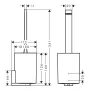 Щітка для унітаза HANSGROHE WALLSTORIS 27927700, білий — Photo 3