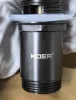 Донний клапан для раковини з переливом KOER PW-07-07 автоматичний (Click-Clack) (Колір графітовий) 1 1/4'' (KR6483) — Photo 15