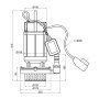 Насос дренажний Thermo Alliance QXD10-20-1,1 1,1 кВт — Photo 4