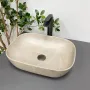 Умивальник (раковина) VBI RAVENNA BEIGE STONE MATT накладний — Photo 5