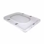 Сидіння для унітаза підлогового (Aries) 445×360×30 мм, White, з мікроліфтом? Slim Duroplast, Quick Release QT03228302W3 Qtap — Photo 8