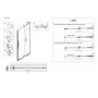 Двері у нішу Walk-In розсувні Koer SR SD07-120x200-L-TR-01 прозоре скло Easy Clean 8мм Хром (KR5686) — Photo 10