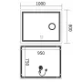 Дзеркало Mixxus Premium QUADRO MR20-100x80 з Led Touch, Anti-fog, димером, регулятором яскравості, лінзою (MP6623) — Photo 24