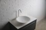 Умивальник 51,5*10,5см накладний кам&#039;яний круглий Solid surface — Photo 2