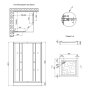 Набір Lidz душова кабіна Wiezak SC80x80.SAT.LOW.L, скло Linie 4 мм + піддон Mazur — Photo 11