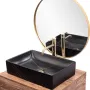 Умивальник (раковина) REA INGA BLACK MARBLE MATT накладний * — Photo 11