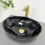 Умивальник (раковина) VBI PARMA BLACK STONE GLOSSY накладний — Photo 4