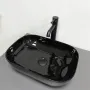 Умивальник (раковина) VBI RAVENNA BLACK GLOSSY накладний — Photo 4